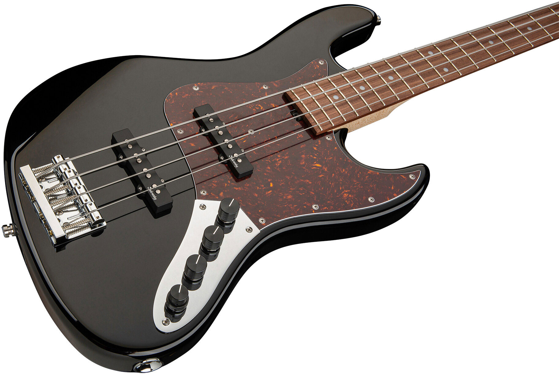 Sadowsky Modern Bass 24 Fret Alder 4c Metroline All Active Mor - Solid Black High Polish - Solidbody E-bass - Variation 2