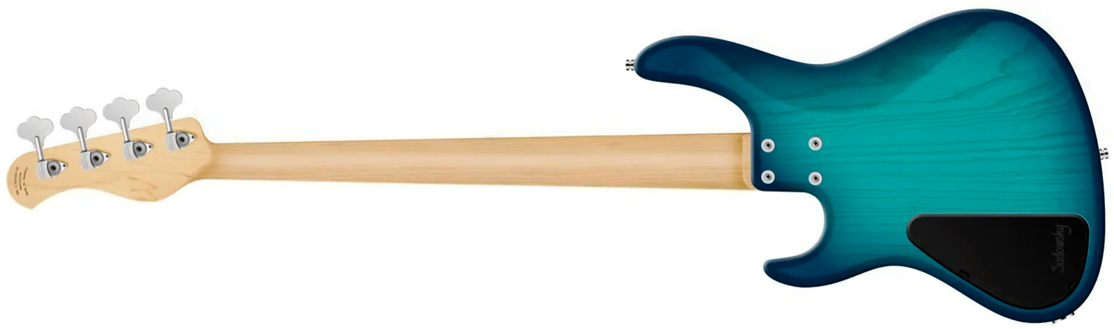 Sadowsky Modern Bass 24 Fret Ash 4c Metroline All Active Mn - Bora Blue Burst Transparent Satin - Solidbody E-bass - Variation 1