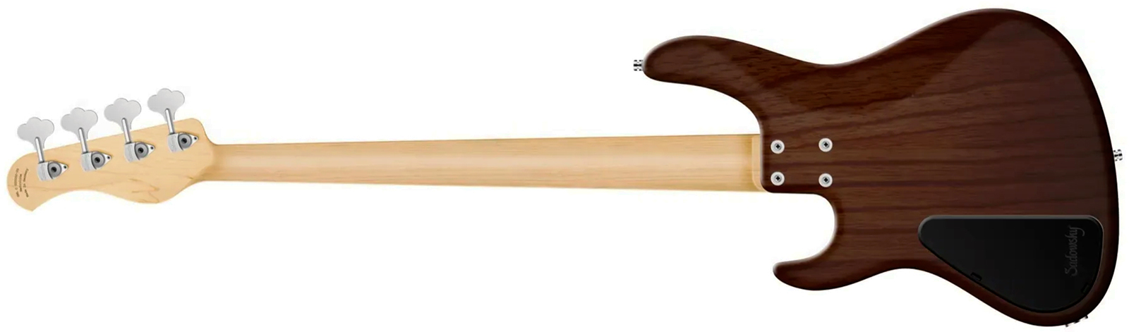 Sadowsky Modern Bass 24 Fret Ash 4c Metroline All Active Mn - Antique Tobacco Transparent Satin - Solidbody E-bass - Variation 1