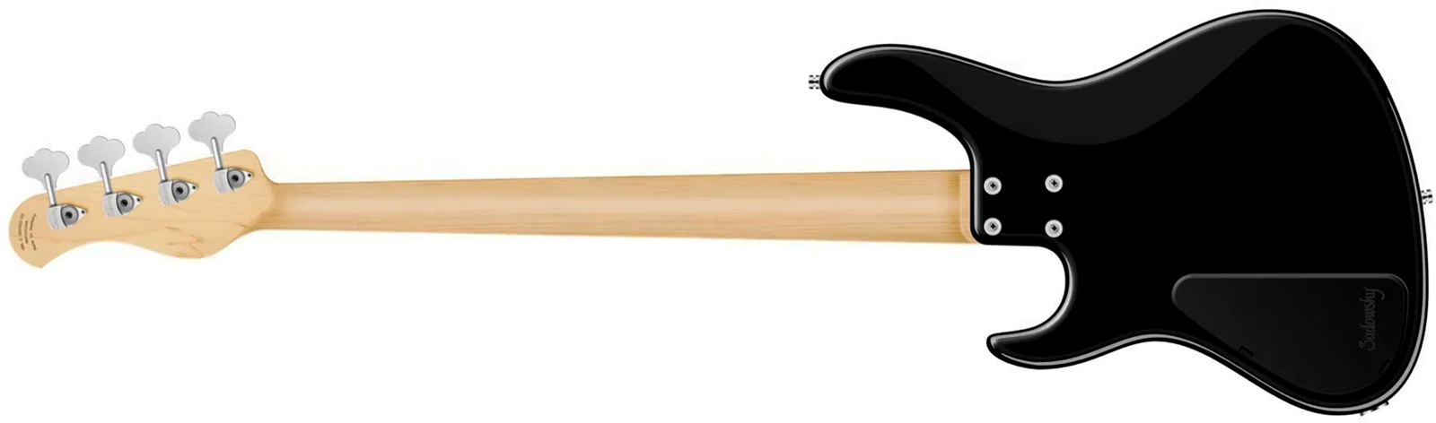 Sadowsky Modern Bass 24 Fret Ash 4c Metroline All Active Mn - Solid Black - Solidbody E-bass - Variation 1