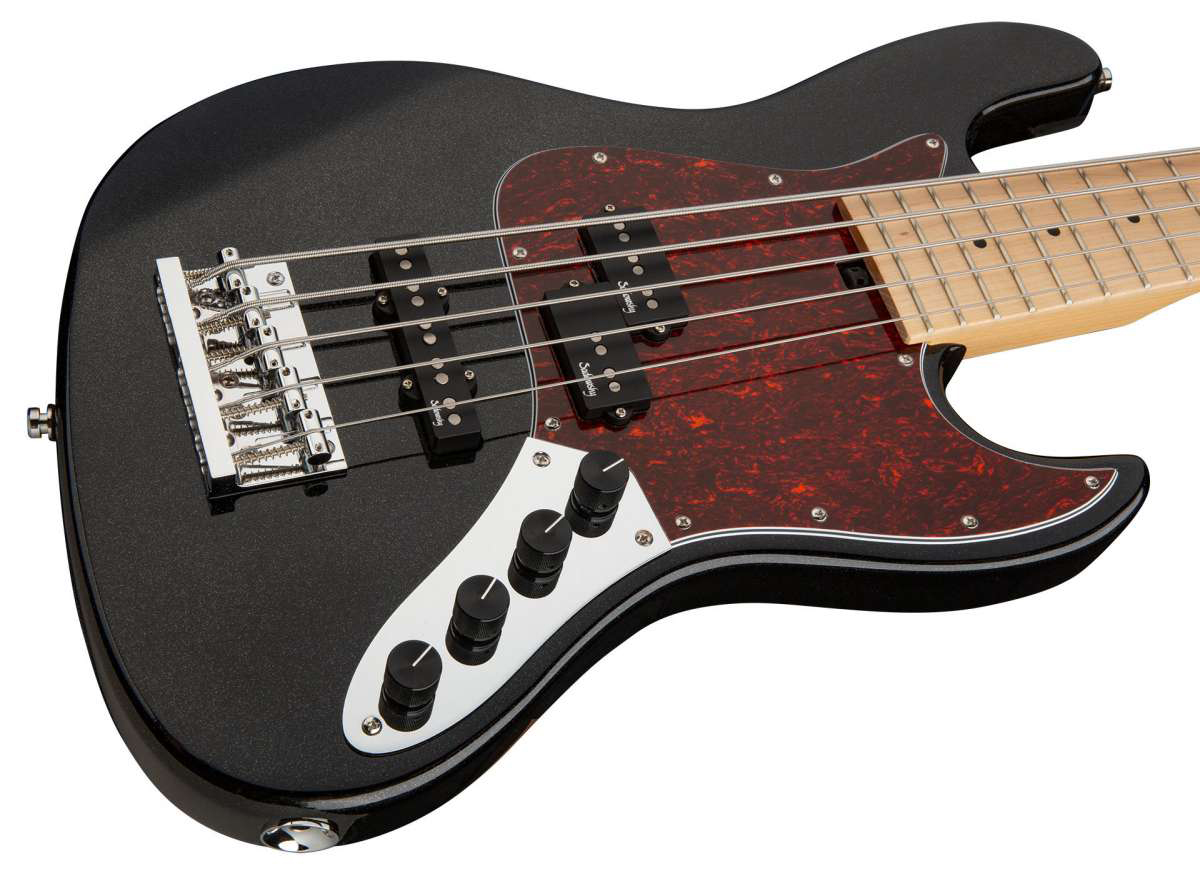 Sadowsky Hybrid P/j Bass 21 Fret 5c Metroexpress Mn - Solid Black - Solidbody E-bass - Variation 2