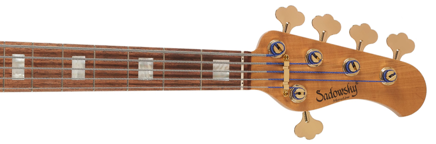 Sadowsky Standard Jj Bass 21 Fret 5c Metroline Ltd All Active Rw - Majestic Red Transparent Satin - Solidbody E-bass - Variation 3