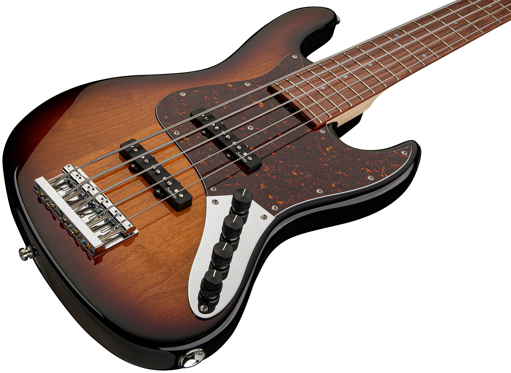 Sadowsky Vintage J/j Bass 21 Fret Alder 5c Metroline All Active Mor - '59 Burst Transparent - Solidbody E-bass - Variation 2