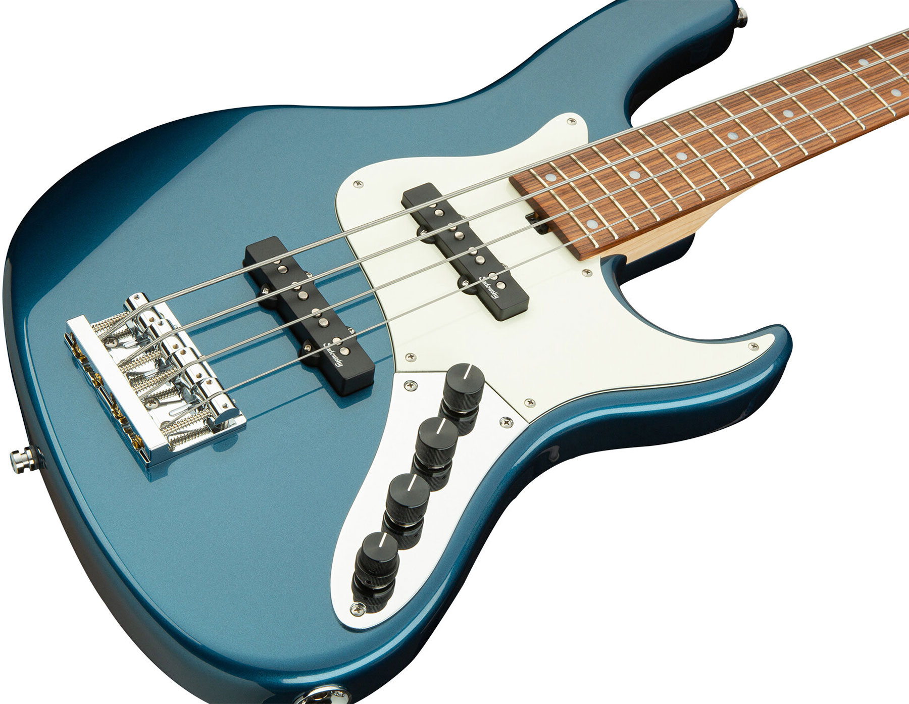 Sadowsky Vintage J/j Bass 24 Fret Alder 4c Metroline All Active Mor - Dark Lake Placid Blue Metallic - Solidbody E-bass - Variation 2