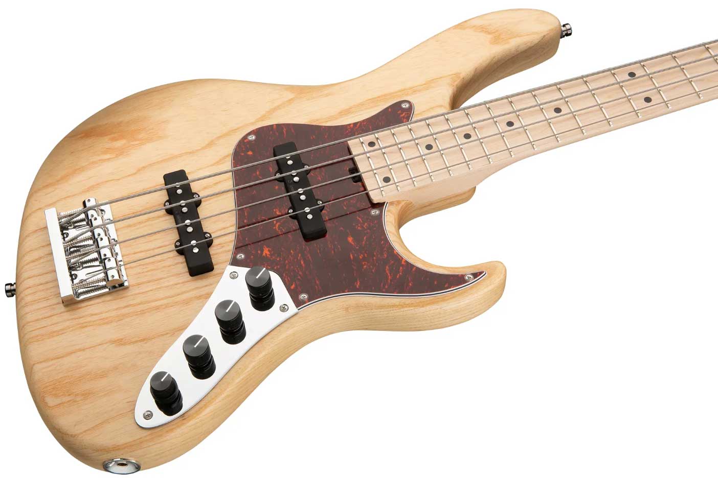 Sadowsky Vintage J/j Bass 24 Fret Ash 4c Metroline All Active Mn - Natural Satin - Solidbody E-bass - Variation 2