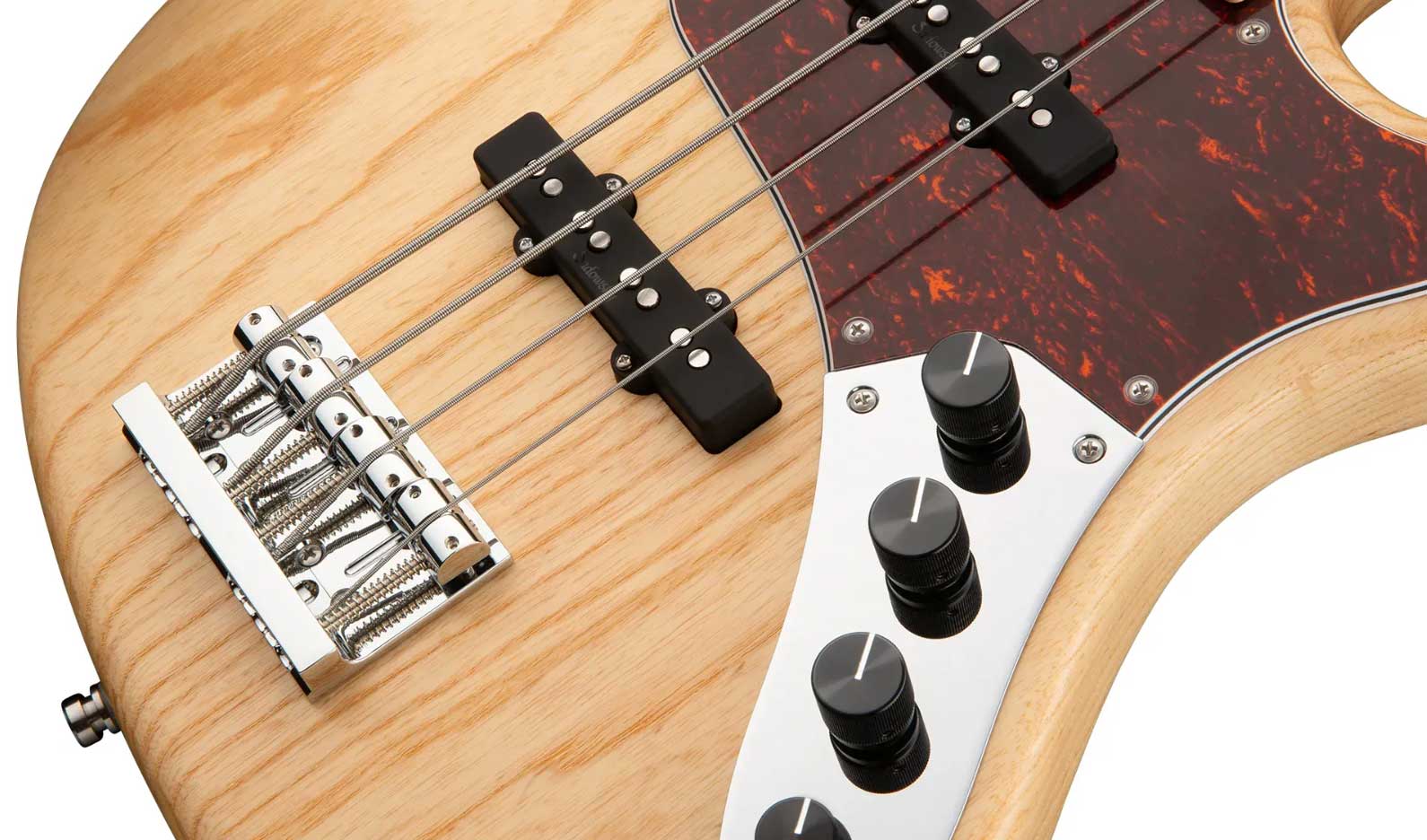 Sadowsky Vintage J/j Bass 24 Fret Ash 4c Metroline All Active Mn - Natural Satin - Solidbody E-bass - Variation 3