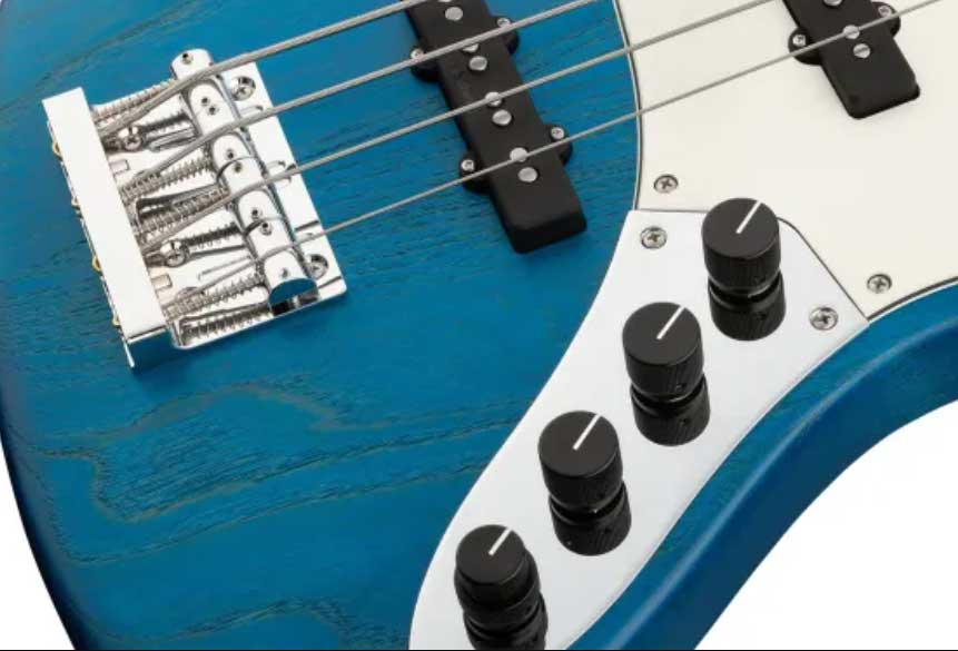 Sadowsky Vintage J/j Bass 24 Fret Ash 4c Metroline All Active Mn - Ocean Blue Trans. Satin - Solidbody E-bass - Variation 3