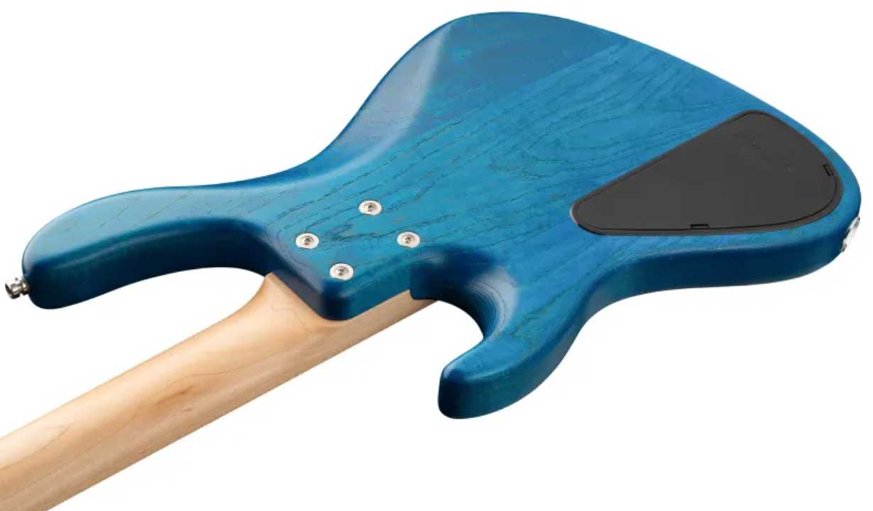 Sadowsky Vintage J/j Bass 24 Fret Ash 4c Metroline All Active Mn - Ocean Blue Trans. Satin - Solidbody E-bass - Variation 4