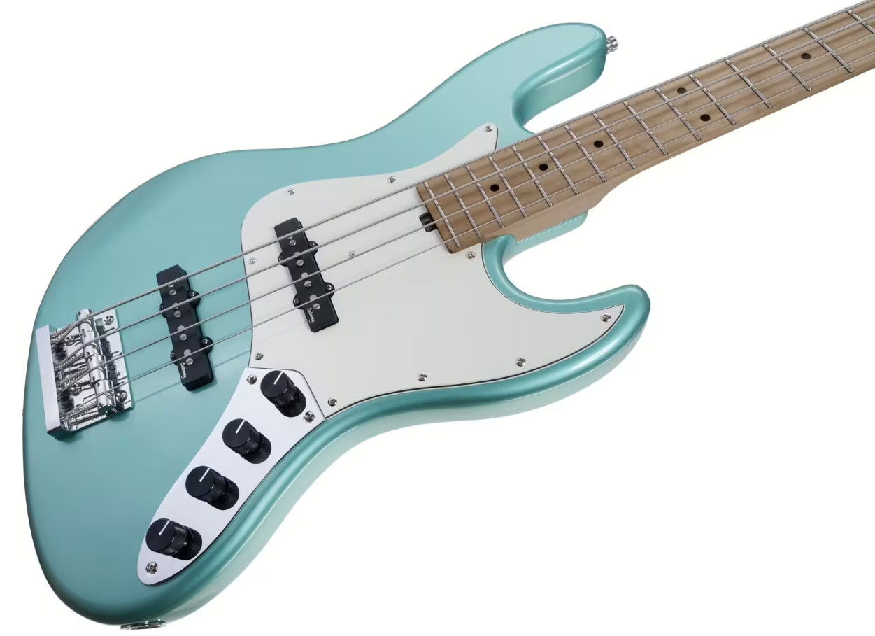 Sadowsky Vintage Jj Bass 21 Fret 4c Metroexpress V2 Mn - Sage Green Metallic - Solidbody E-bass - Variation 2