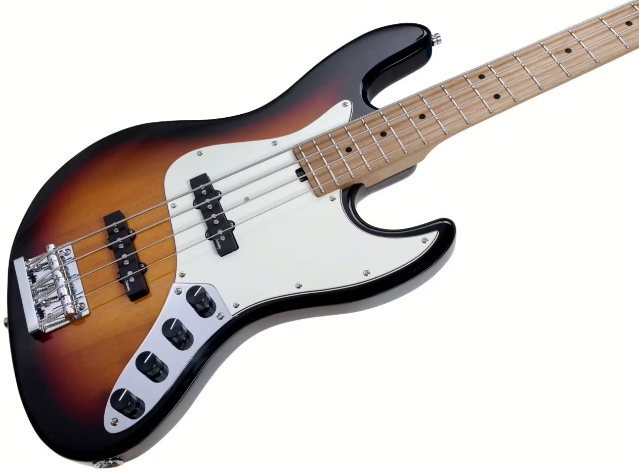 Sadowsky Vintage Jj Bass 21 Fret 4c Metroexpress V2 Mn - Tobacco Sunburst Transparent - Solidbody E-bass - Variation 2