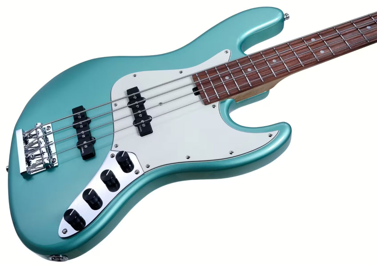 Sadowsky Vintage Jj Bass 21 Fret 4c Metroexpress V2 Pf - Sage Green Metallic - Solidbody E-bass - Variation 2