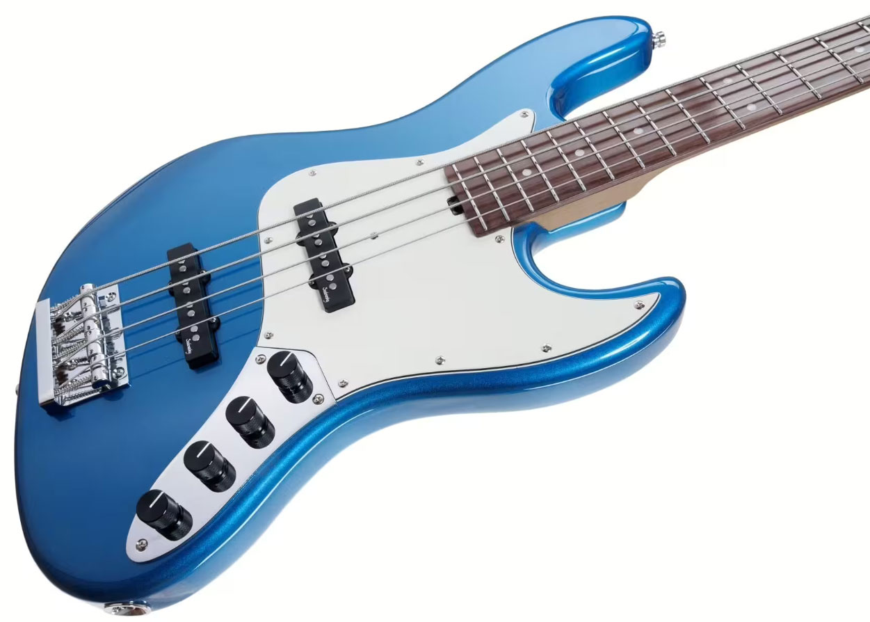 Sadowsky Vintage Jj Bass 21 Fret 4c Metroexpress V2 Pf - Ocean Blue Metallic - Solidbody E-bass - Variation 2