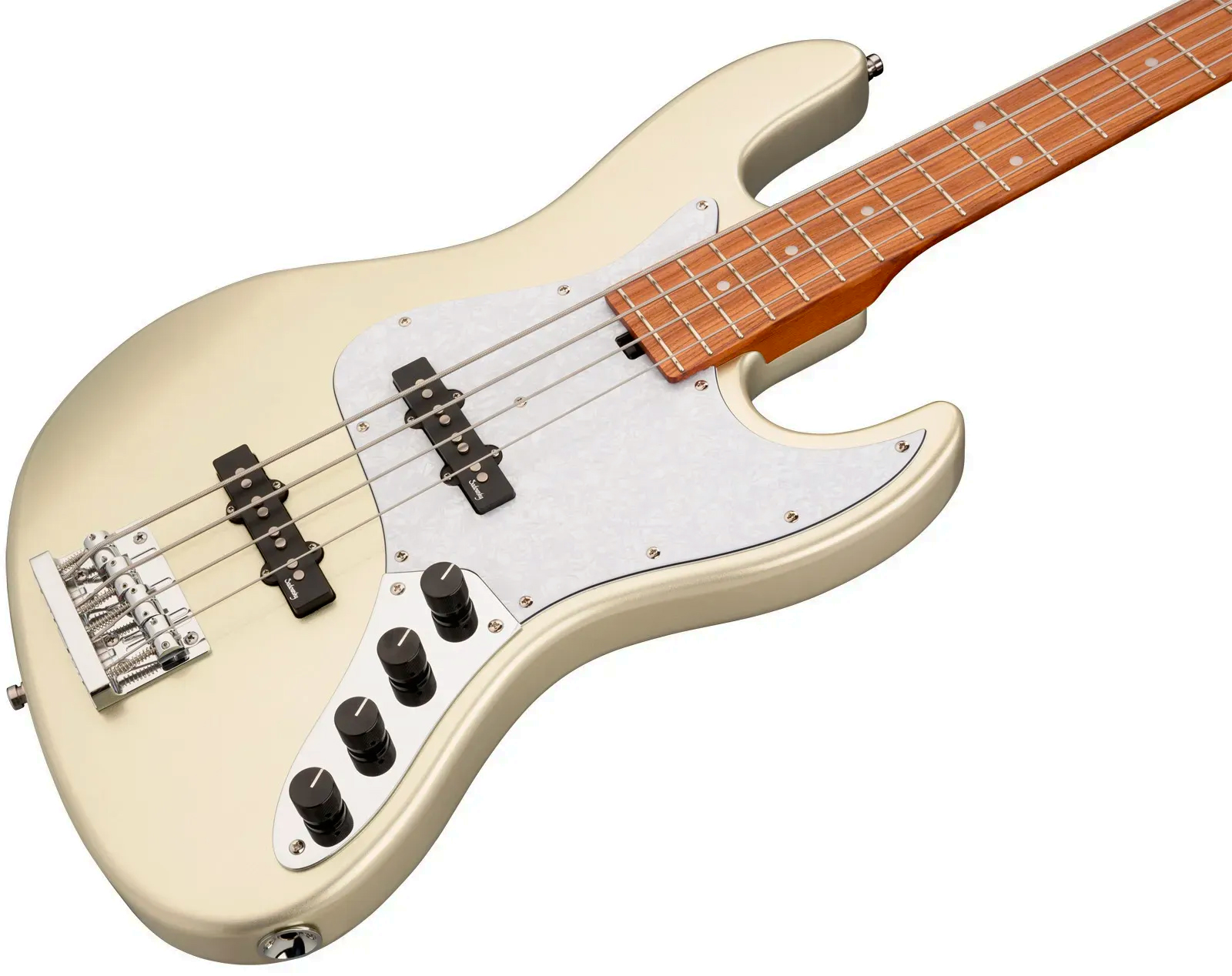 Sadowsky Vintage Jj Bass 21 Fret 4c Metroexpress V2 Pf - Champagne Metallic - Solidbody E-bass - Variation 2