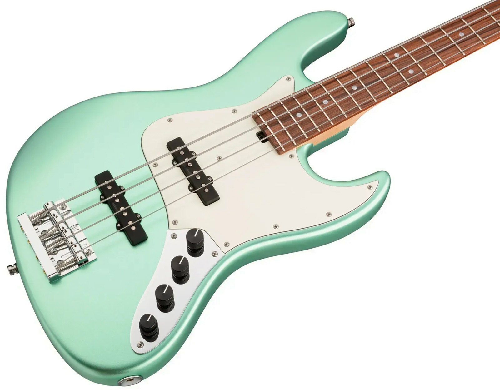 Sadowsky Vintage Jj Bass 21 Fret Alder 4c Metroline All Active Mor - Sage Green Metallic Satin - Solidbody E-bass - Variation 2