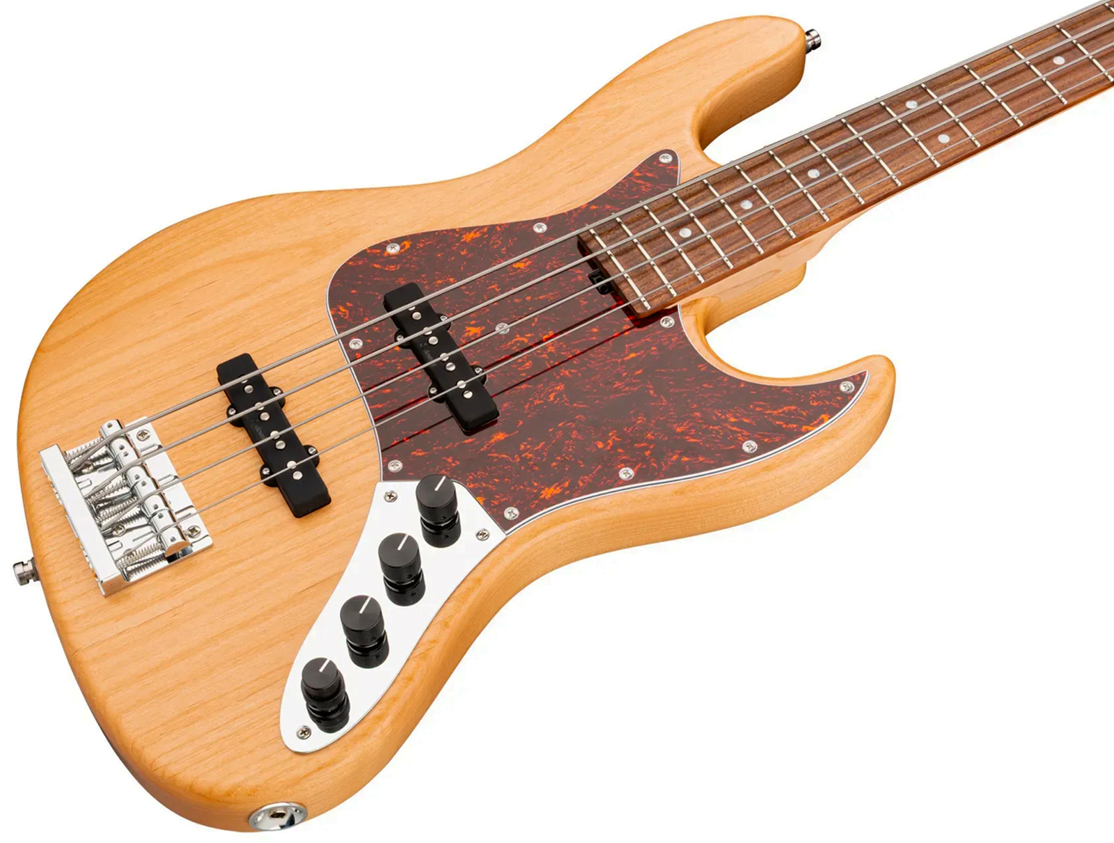 Sadowsky Vintage Jj Bass 21 Fret Alder 4c Metroline All Active Mor - Natural Transparent Satin - Solidbody E-bass - Variation 2