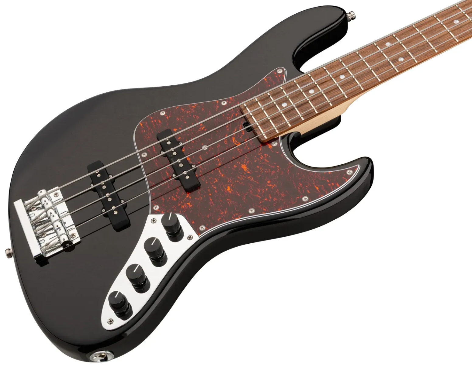 Sadowsky Vintage Jj Bass 21 Fret Alder 4c Metroline All Active Mor - Solid Black High Polish - Solidbody E-bass - Variation 2