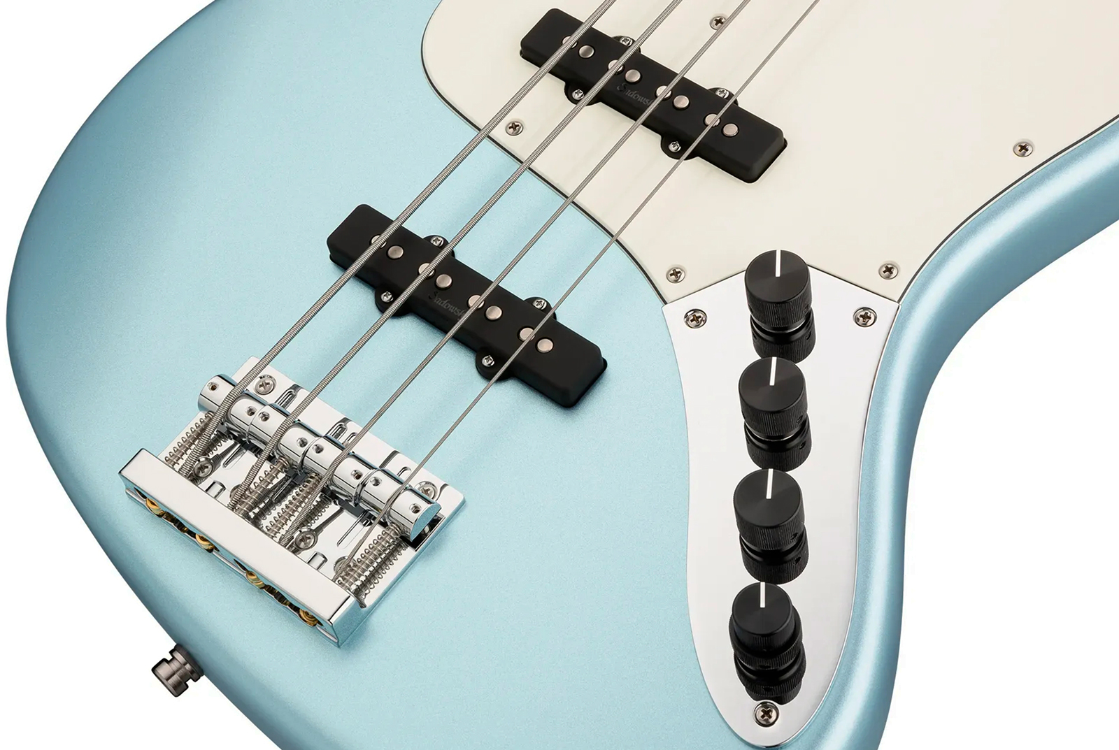 Sadowsky Vintage Jj Bass 21 Fret Alder 4c Metroline All Active Mor - Ice Blue Metallic Satin - Solidbody E-bass - Variation 3