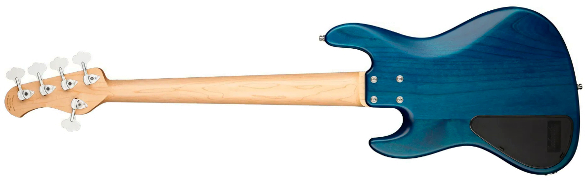 Sadowsky Vintage Jj Bass 21 Fret Alder 5c Metroline All Active Mor - Ocean Blue Transparent Satin - Solidbody E-bass - Variation 1