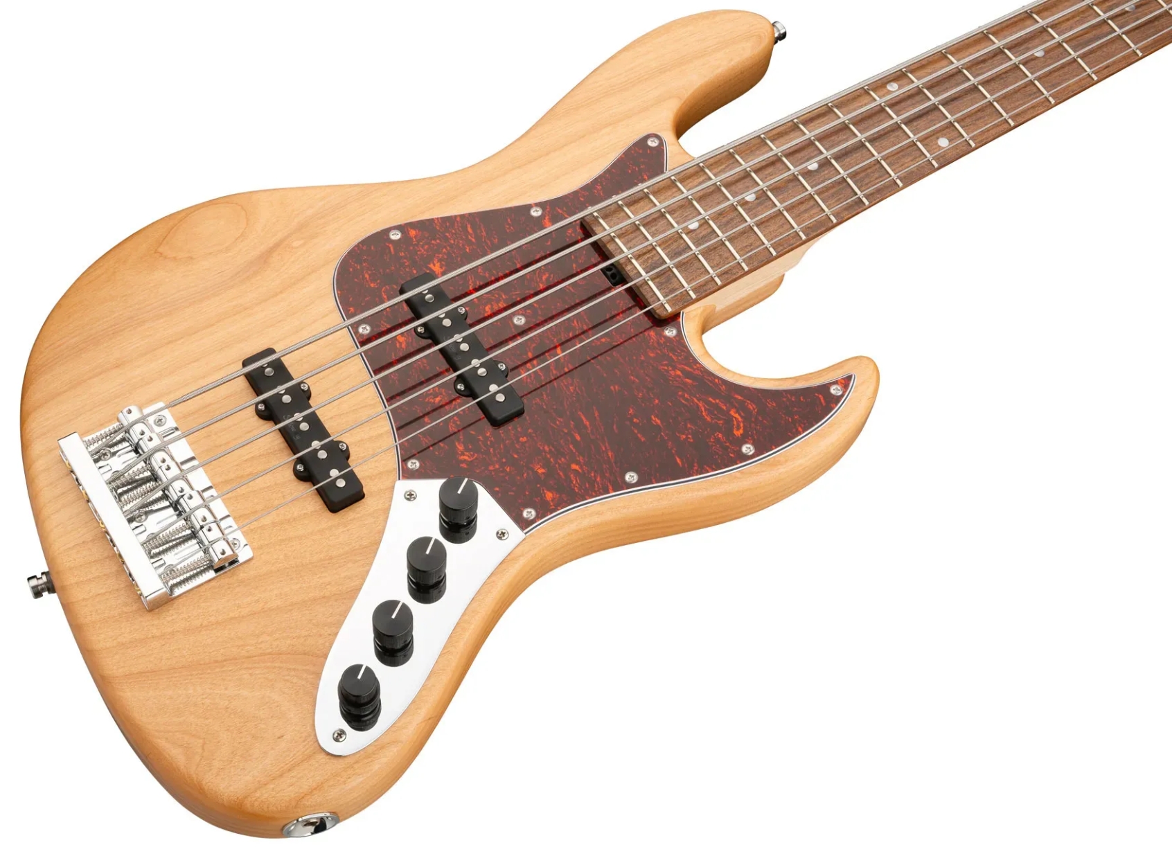 Sadowsky Vintage Jj Bass 21 Fret Alder 5c Metroline All Active Mor - Natural Transparent Satin - Solidbody E-bass - Variation 2