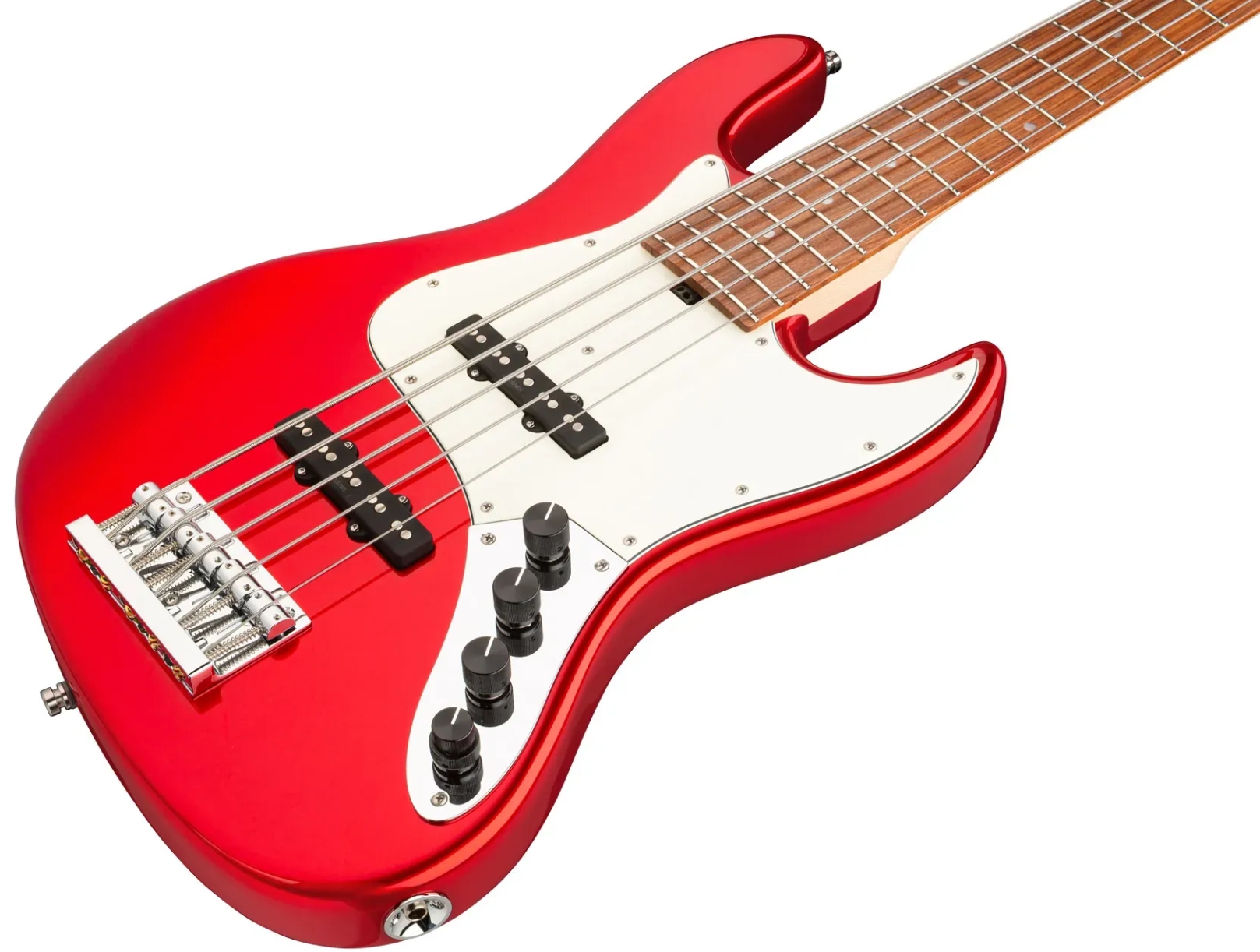 Sadowsky Vintage Jj Bass 21 Fret Alder 5c Metroline All Active Mor - Candy Apple Red Metallic - Solidbody E-bass - Variation 2