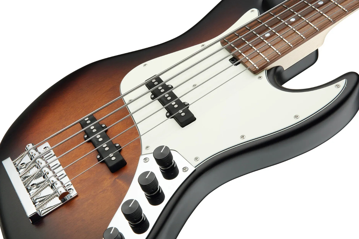 Sadowsky Vintage Jj Bass 21 Fret Alder 5c Metroline All Active Mor - Almond Sunburst Transparent Satin - Solidbody E-bass - Variation 2