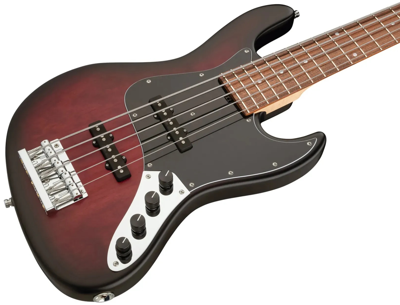 Sadowsky Vintage Jj Bass 21 Fret Alder 5c Metroline All Active Mor - Burgundy Blackburst Transparent Satin - Solidbody E-bass - Variation 3