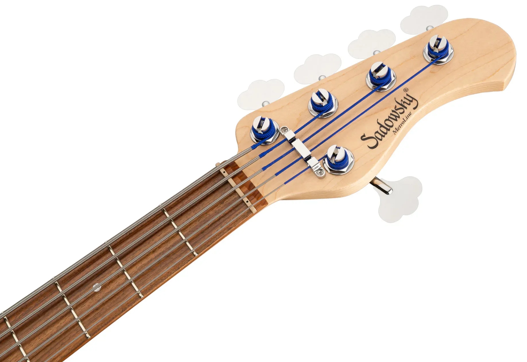 Sadowsky Vintage Jj Bass 21 Fret Alder 5c Metroline All Active Mor - Ocean Blue Transparent Satin - Solidbody E-bass - Variation 4