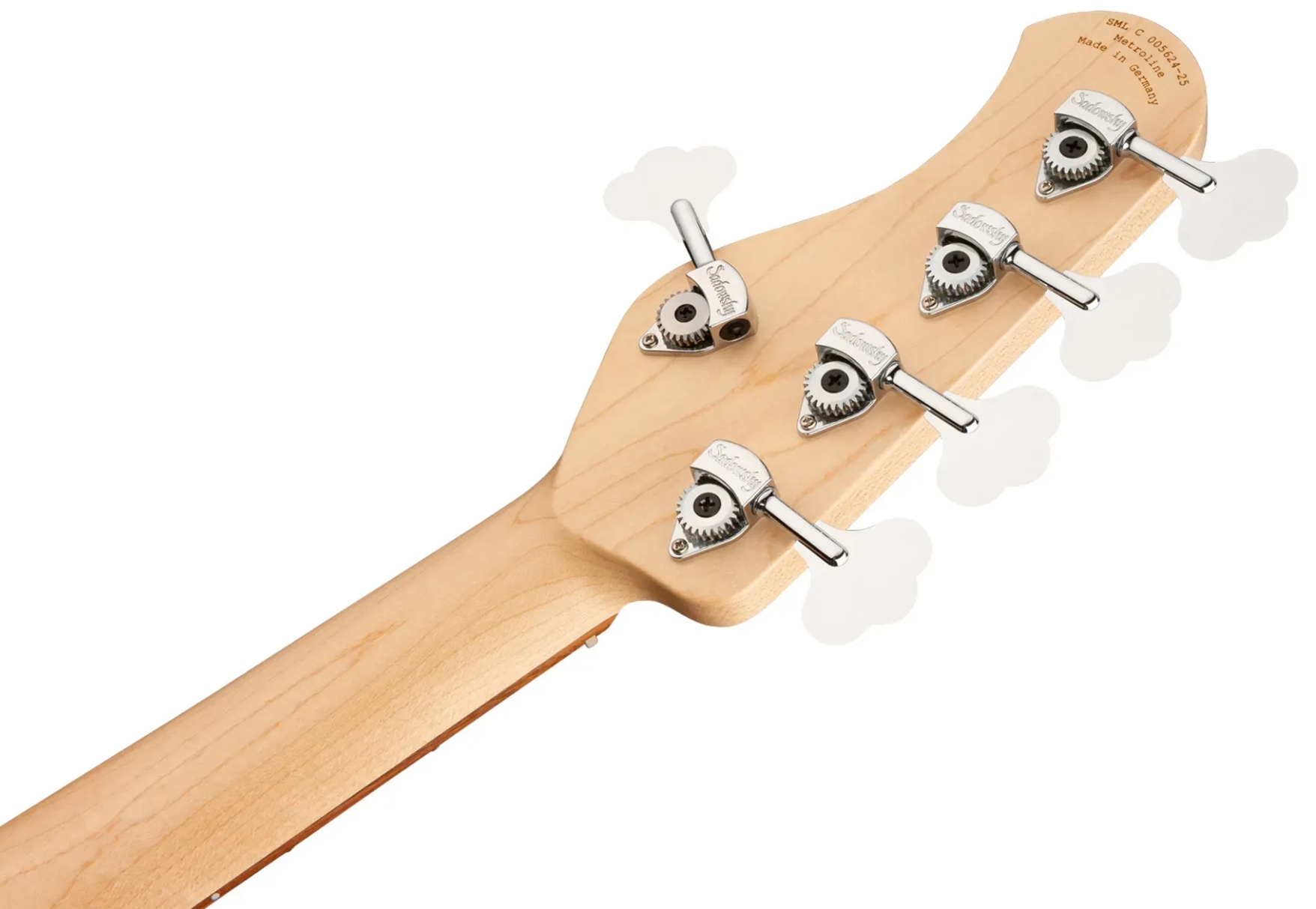 Sadowsky Vintage Jj Bass 21 Fret Alder 5c Metroline All Active Mor - Natural Transparent Satin - Solidbody E-bass - Variation 5