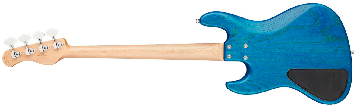 Sadowsky Vintage Jj Bass 21 Fret Ash 4c Metroline All Active Mn - Ocean Blue Transparent Satin - Solidbody E-bass - Variation 1