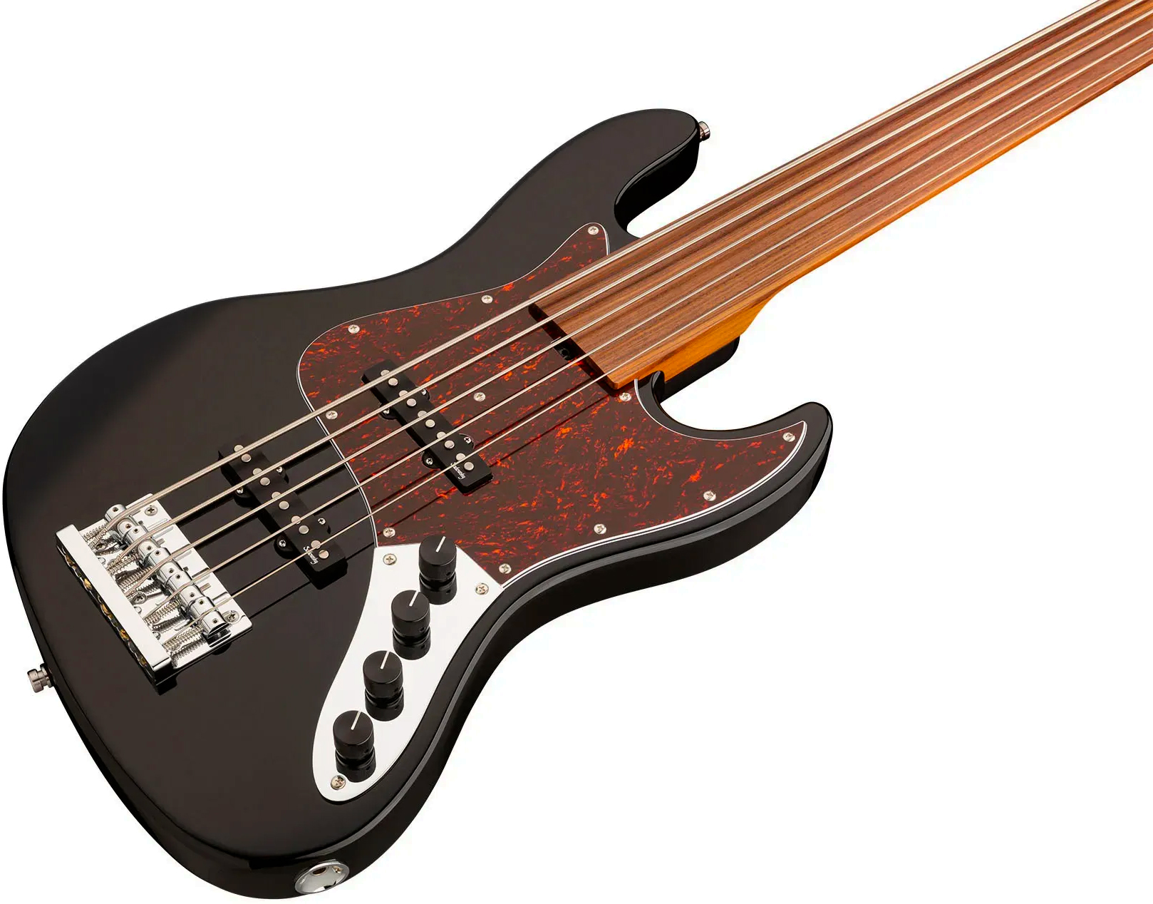 Sadowsky Vintage Jj Bass 21f 5c Fretless Metroexpress Mor - Black - Solidbody E-bass - Variation 2