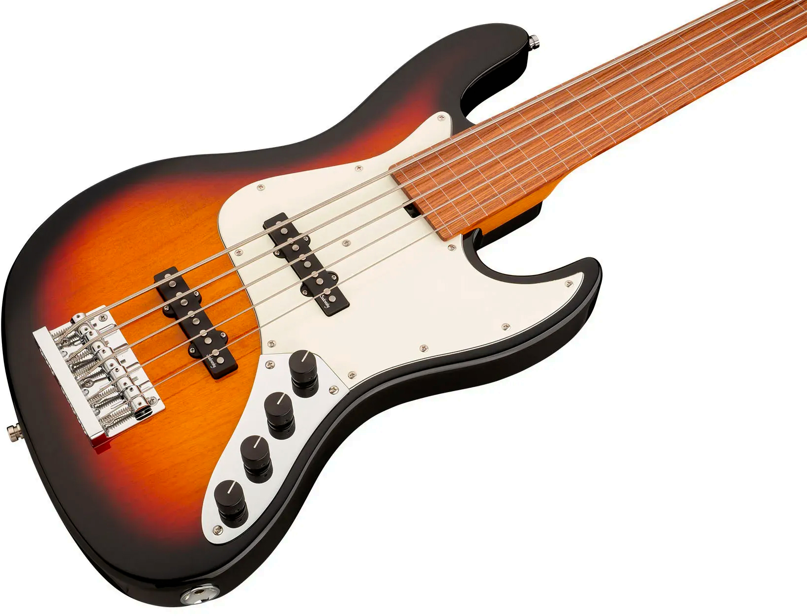 Sadowsky Vintage Jj Bass 21f 5c Fretless Metroexpress Mor - Tobacco Sunburst Transparent - Solidbody E-bass - Variation 2