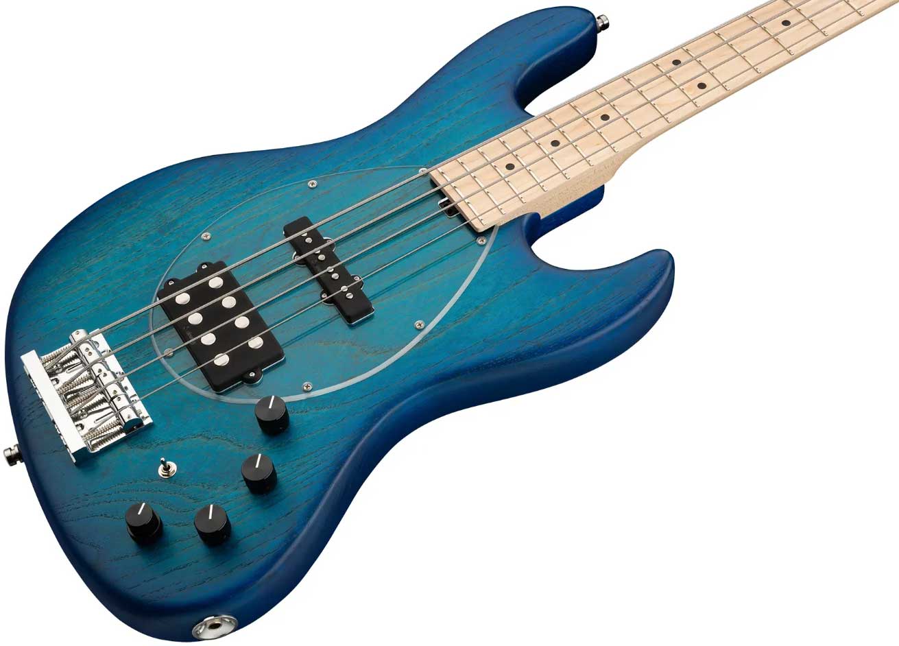 Sadowsky Vintage M/j Bass 21f Ash 4c Metroline All Active Mn - Bora Blue Burst Trans. Satin - Solidbody E-bass - Variation 2