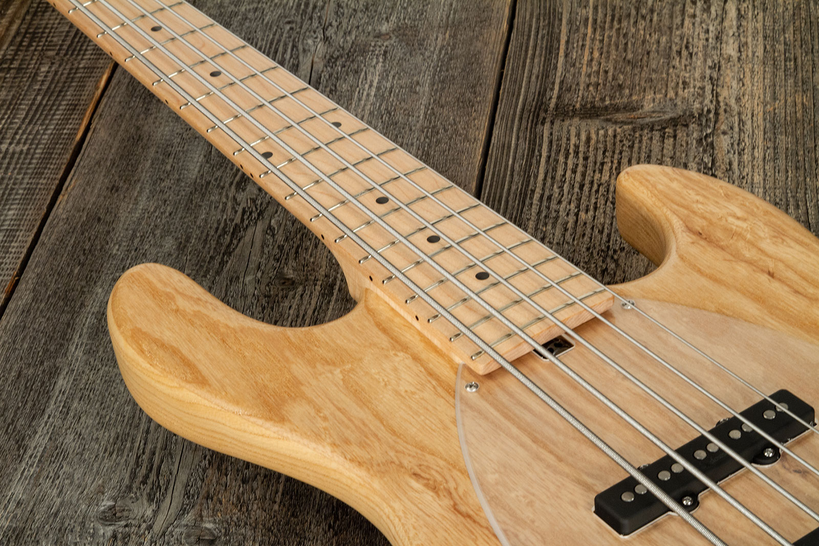 Sadowsky Vintage M/j Bass 21f Ash 5c Metroline All Active Mn - Natural Satin - Solidbody E-bass - Variation 3