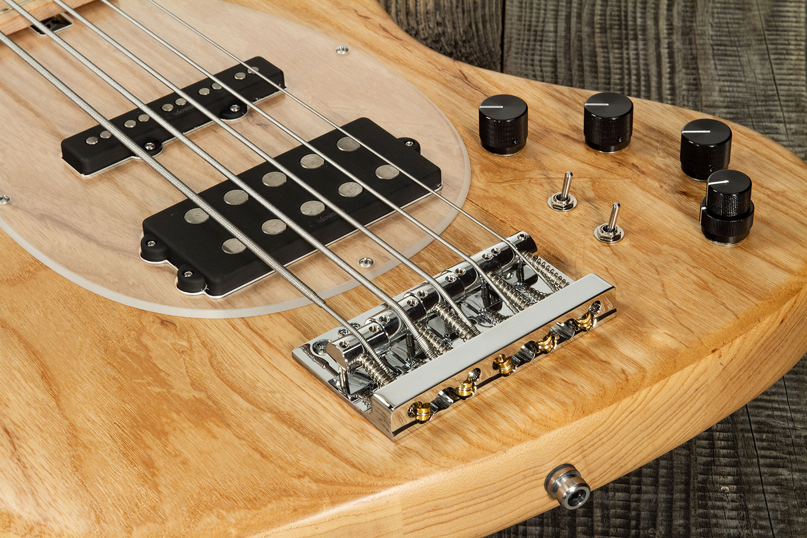 Sadowsky Vintage M/j Bass 21f Ash 5c Metroline All Active Mn - Natural Satin - Solidbody E-bass - Variation 4