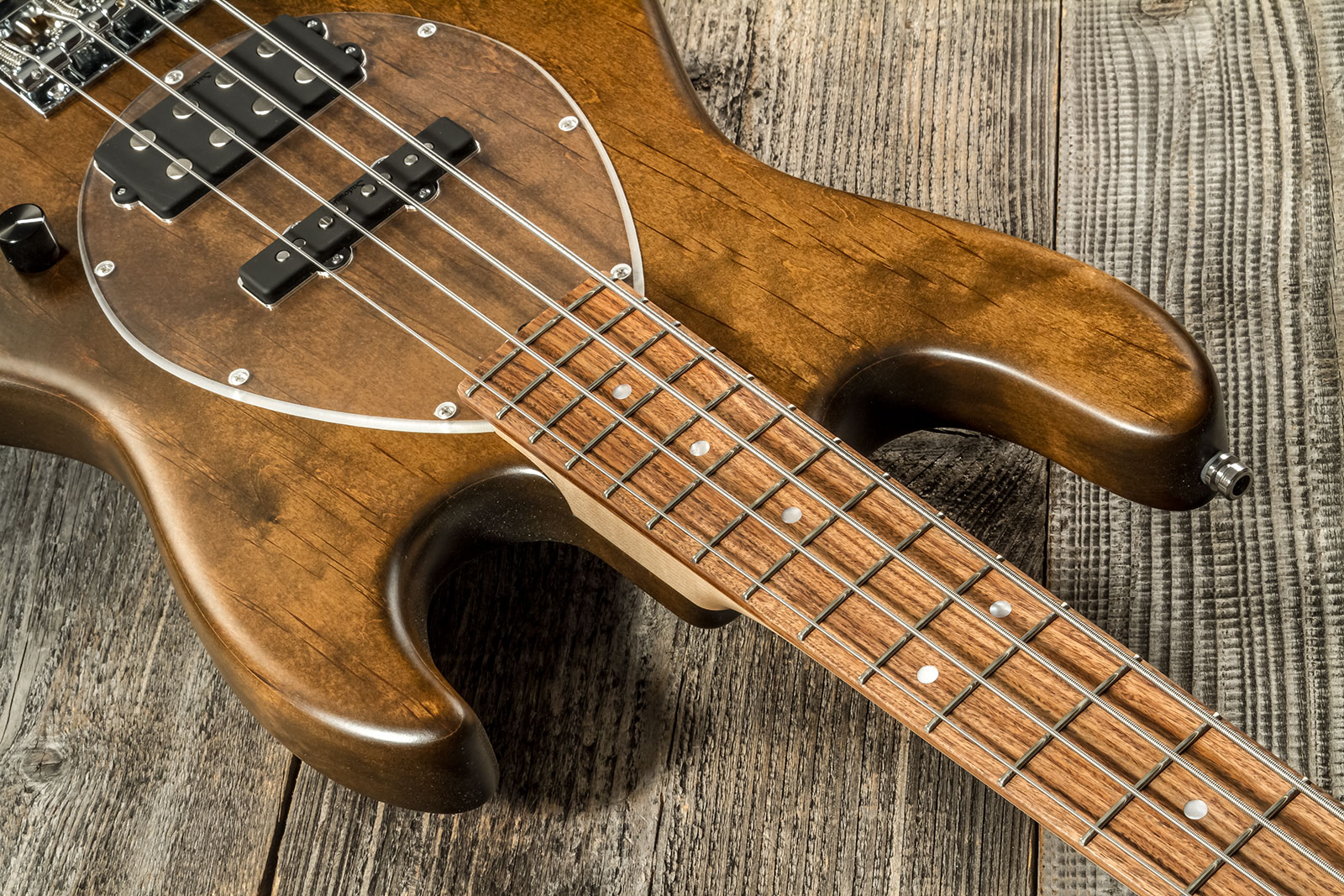 Sadowsky Vintage Mj Bass 21 Fret Alder 4c Metroline All Active Mor - Antique Tobacco Satin - Solidbody E-bass - Variation 10