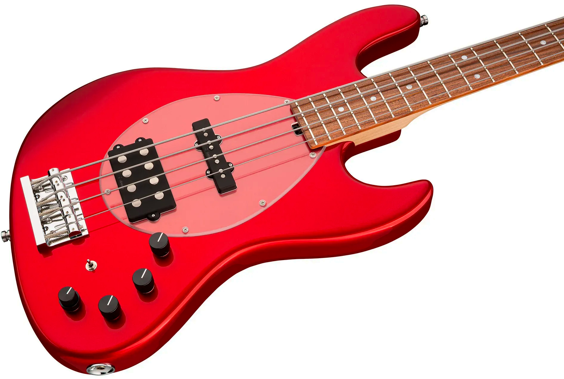 Sadowsky Vintage Mj Bass 21f Alder 4c Metroline All Active Mor - Candy Apple Red Metallic - Solidbody E-bass - Variation 2
