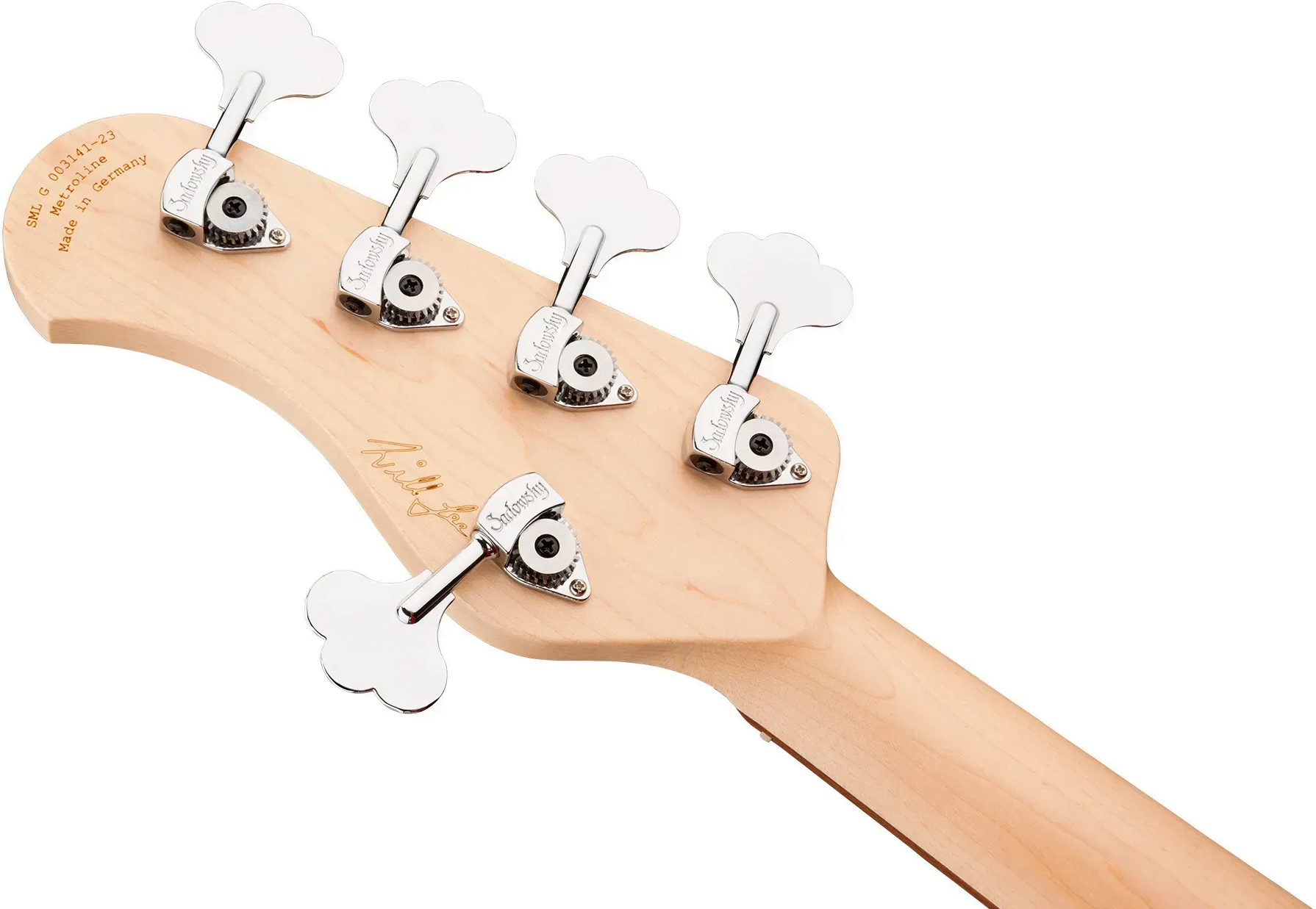 Sadowsky Will Lee 22-fret Alder 5c Metroline Signature All Active Mor - Natural Transparent - Solidbody E-bass - Variation 4