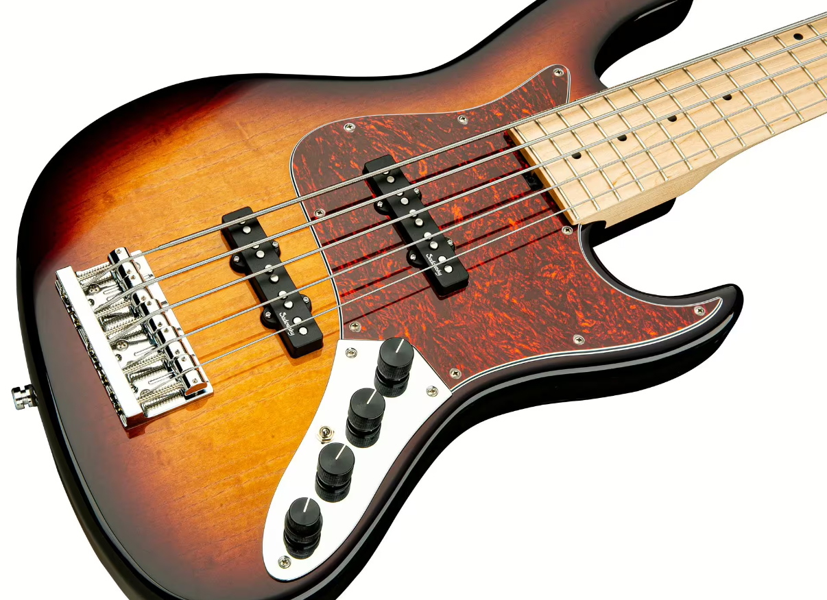 Sadowsky Will Lee 22-fret Ash 5c Metroline Signature All Active Mn - '59 Burst Transparent - Solidbody E-bass - Variation 2