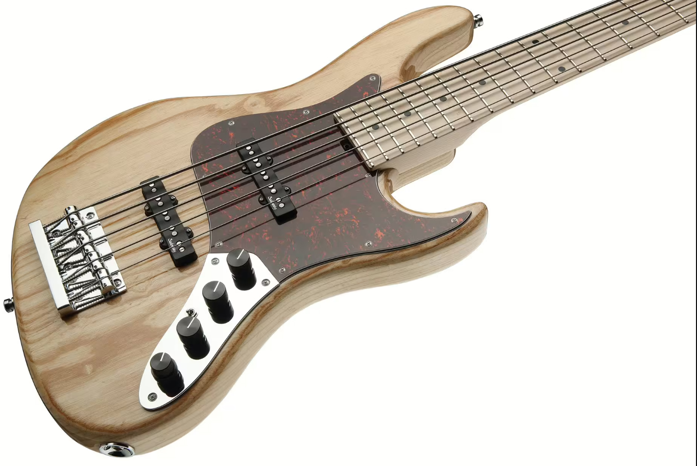 Sadowsky Will Lee 22-fret Ash 5c Metroline Signature All Active Mn - Natural Transparent - Solidbody E-bass - Variation 2