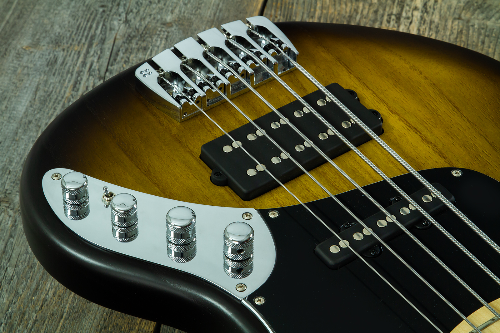Sandberg California Tm Sl Superlight 5c All Active Mn #50318 - Matt Tobacco Sunburst - Solidbody E-bass - Variation 3