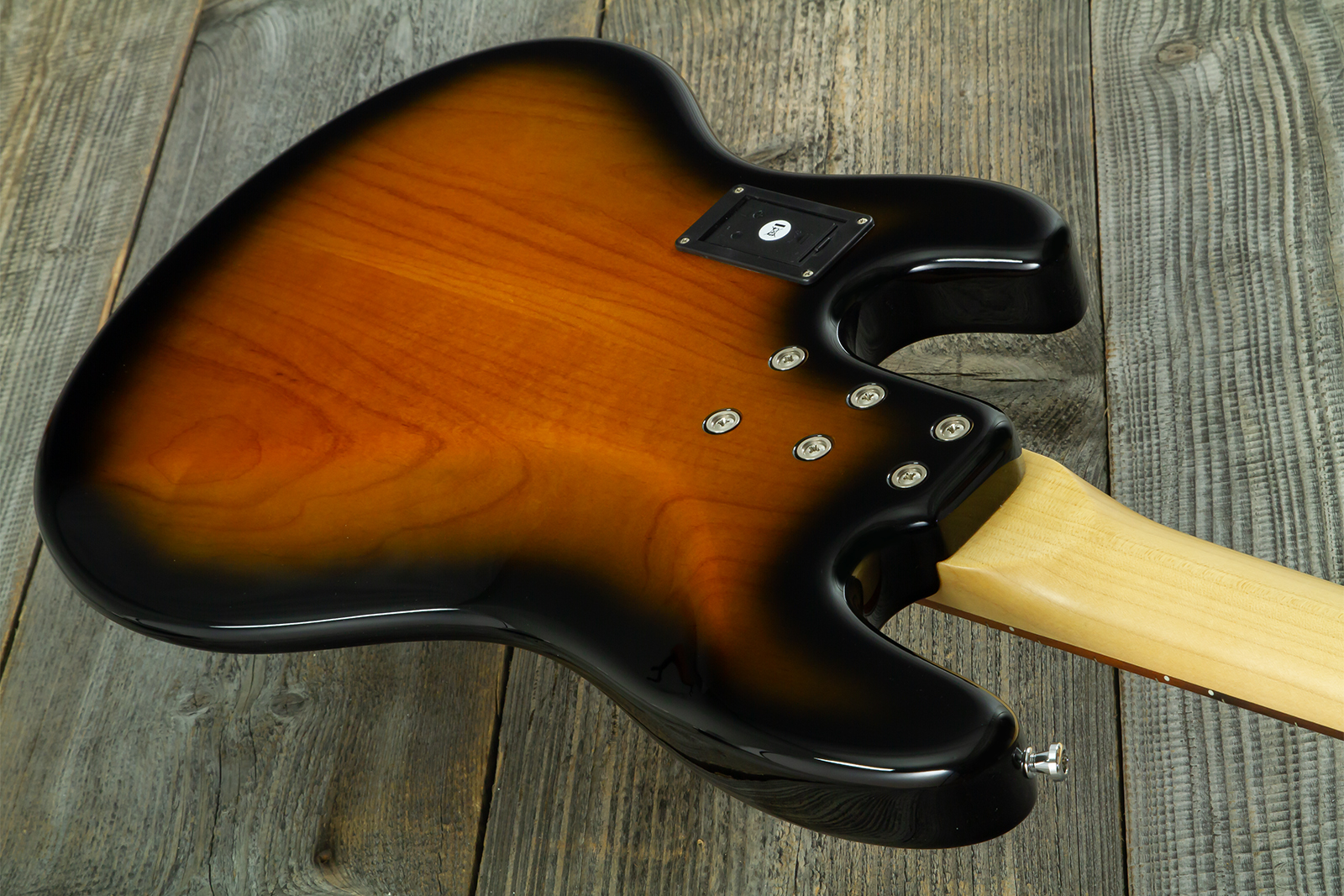 Sandberg California Tm4 Sl Abalone Dots Superlight 4c All Active Pf - Tobacco Sunburst - Solidbody E-bass - Variation 5