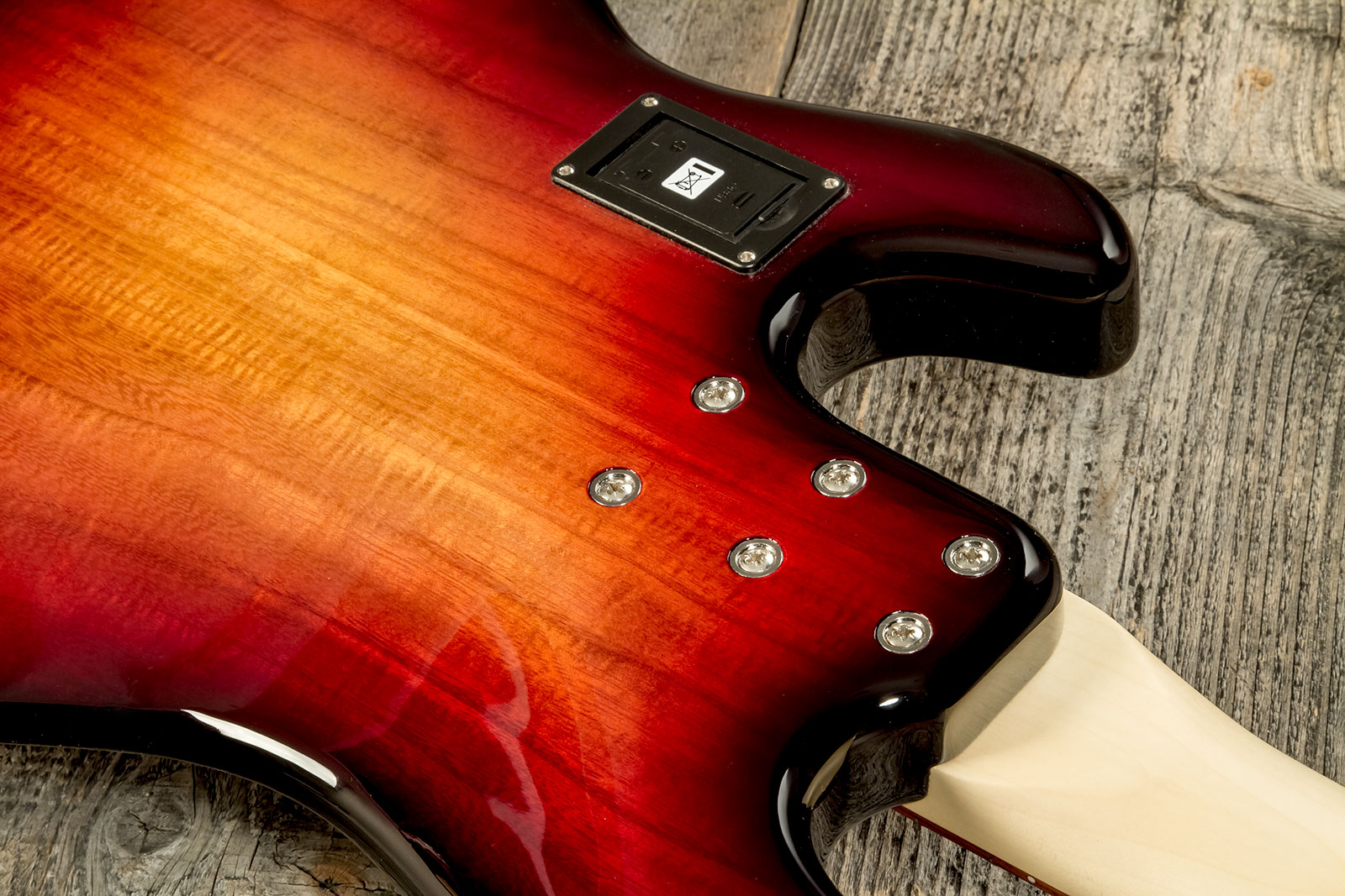 Sandberg California Tm4 Sl Superlight Ltd Active Pf - Ultra Soft Aged 3-tone Sunburst Gloss - Solidbody E-bass - Variation 6