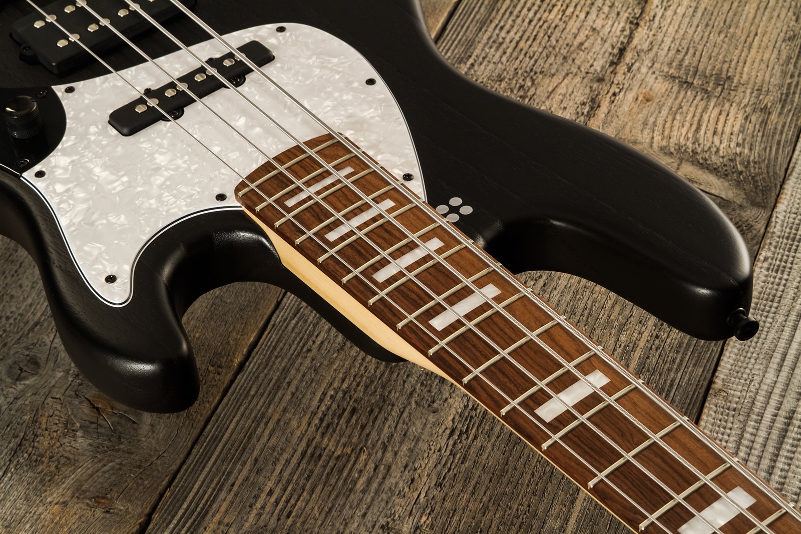 Sandberg California Tm4 Sl Superlight White Blocks All Active Pf - Black - Solidbody E-bass - Variation 4