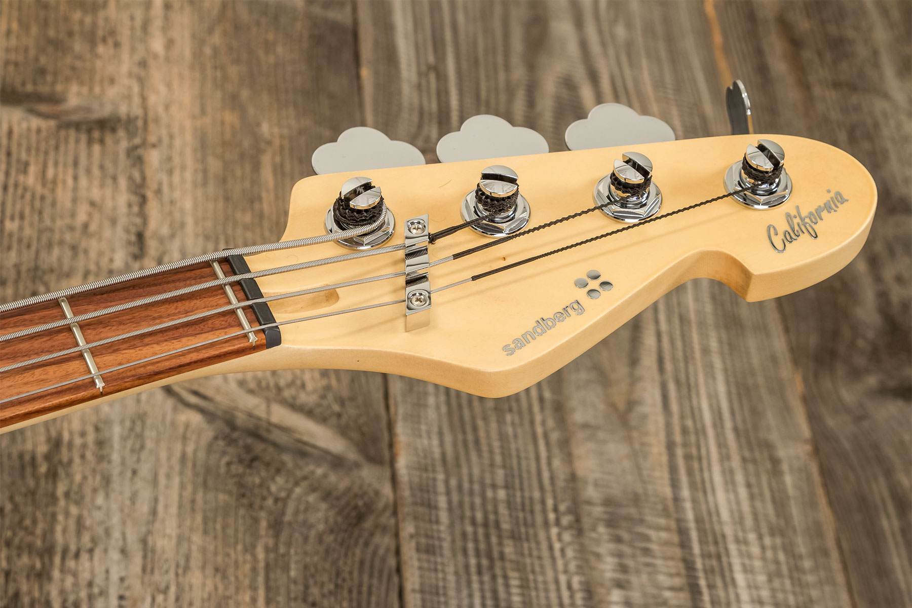 Sandberg California Tm4 Sl Superlight White Dots All Active Pf - Tobacco Sunburst Matt - Solidbody E-bass - Variation 9