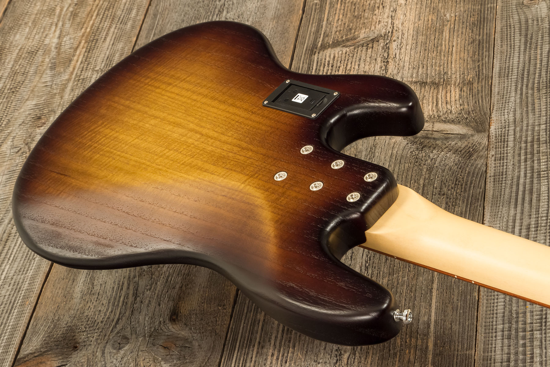 Sandberg California Tm4 Sl Superlight White Dots All Active Pf - Tobacco Sunburst Matt - Solidbody E-bass - Variation 6