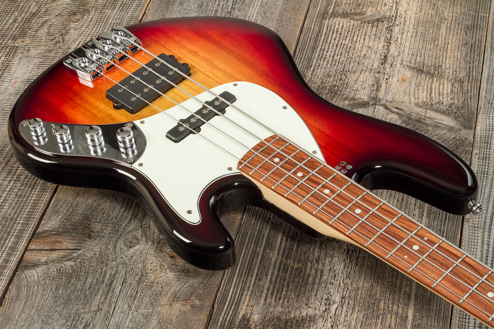 Sandberg California Tm4 Superlight Ltd Active Pf #44491 - Ultra Soft Aged 3-tone Sunburst Gloss - Solidbody E-bass - Variation 2