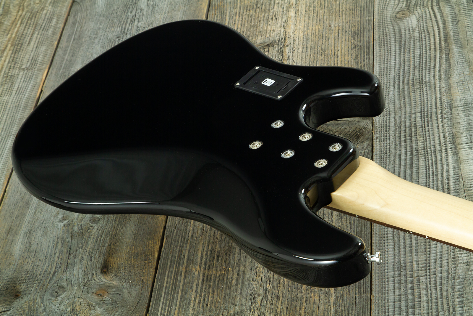 Sandberg California Vm4 Abalone Dots All 4c Active Rw - Highgloss Black - Solidbody E-bass - Variation 10