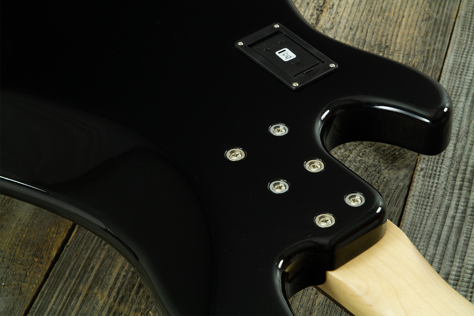 Sandberg California Vm4 Abalone Dots All 4c Active Rw - Highgloss Black - Solidbody E-bass - Variation 11
