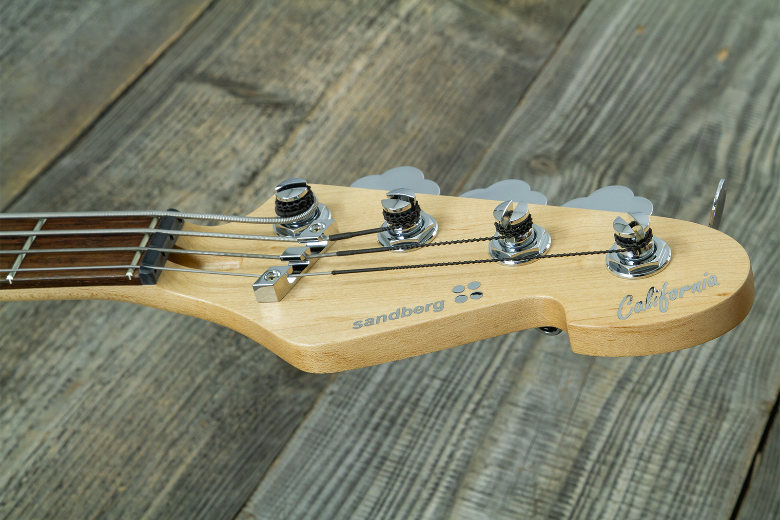 Sandberg California Vm4 Abalone Dots All 4c Active Rw - Highgloss Creme - Solidbody E-bass - Variation 14