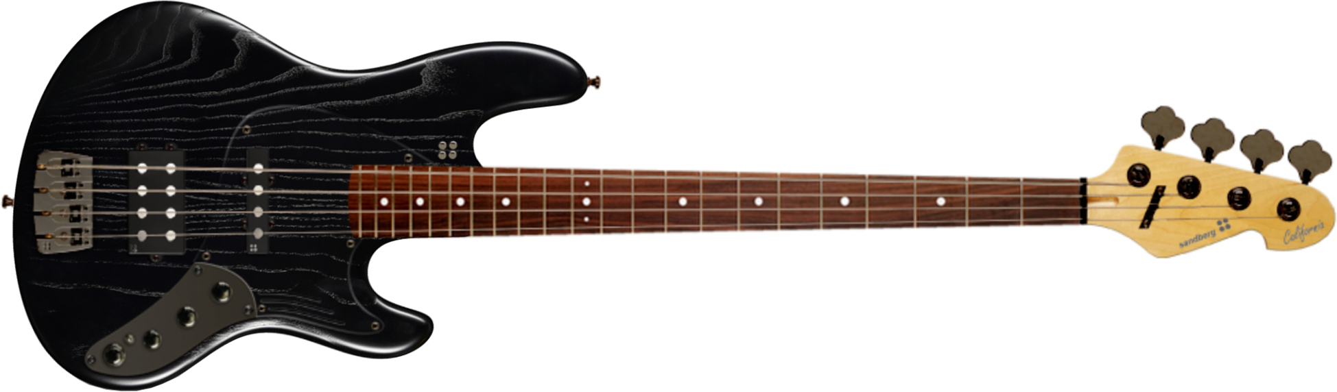 Sandberg California Grand Dark 4c Active Pf - Matt Black - Solidbody E-bass - Main picture